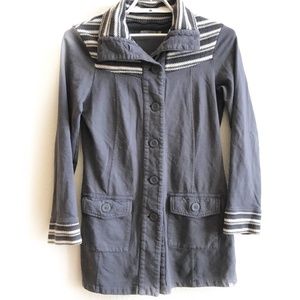 Prana Jacket Womens Size Medium Button up Gray